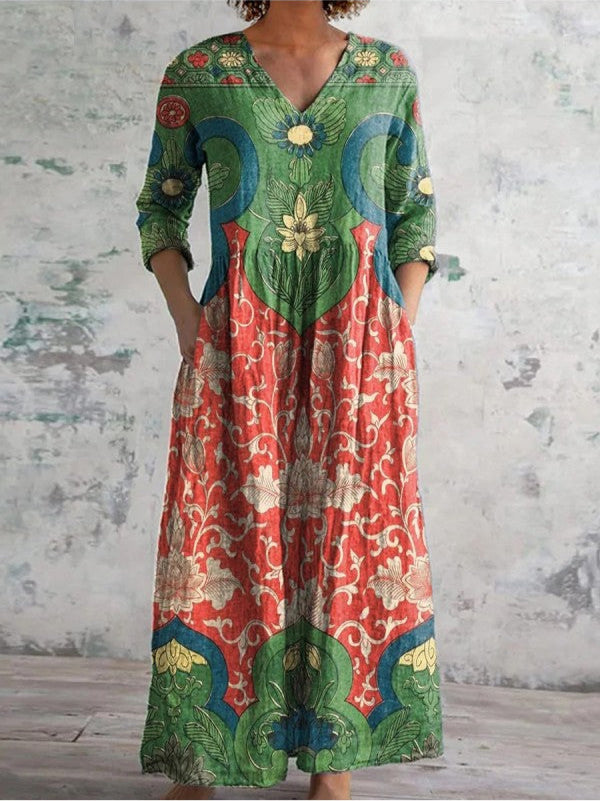 Sophie | Maxi dress with vintage floral print