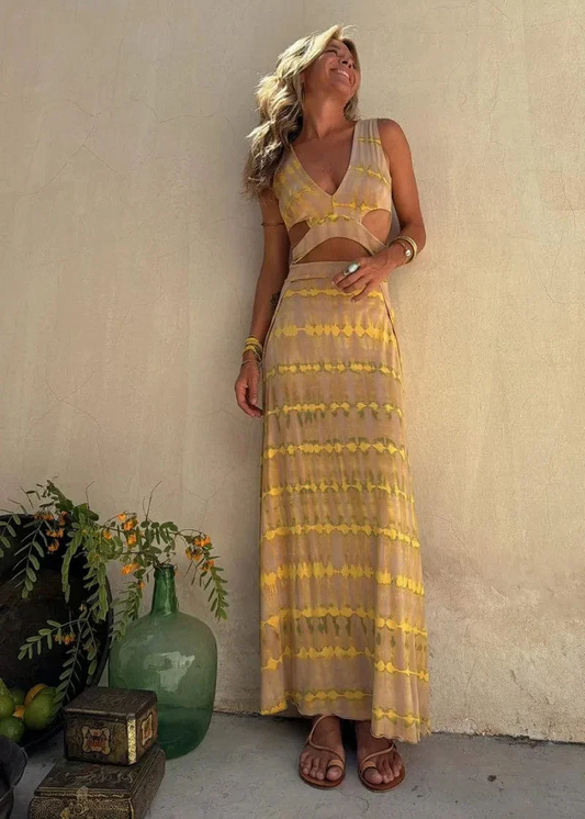 Delaney | Tie-dye Printed Dress