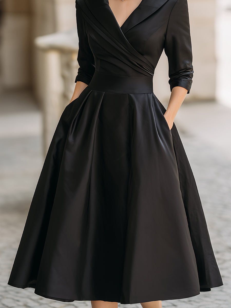 Gracie | Midi Satin Dress