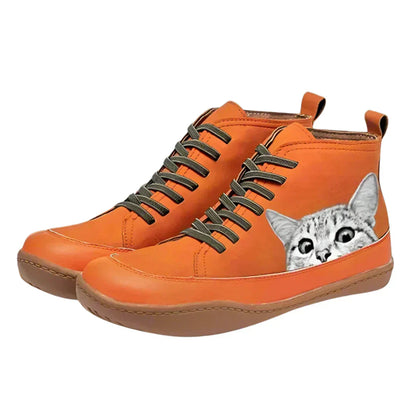 Vera | Leather Ankle Boots for Cat Lovers