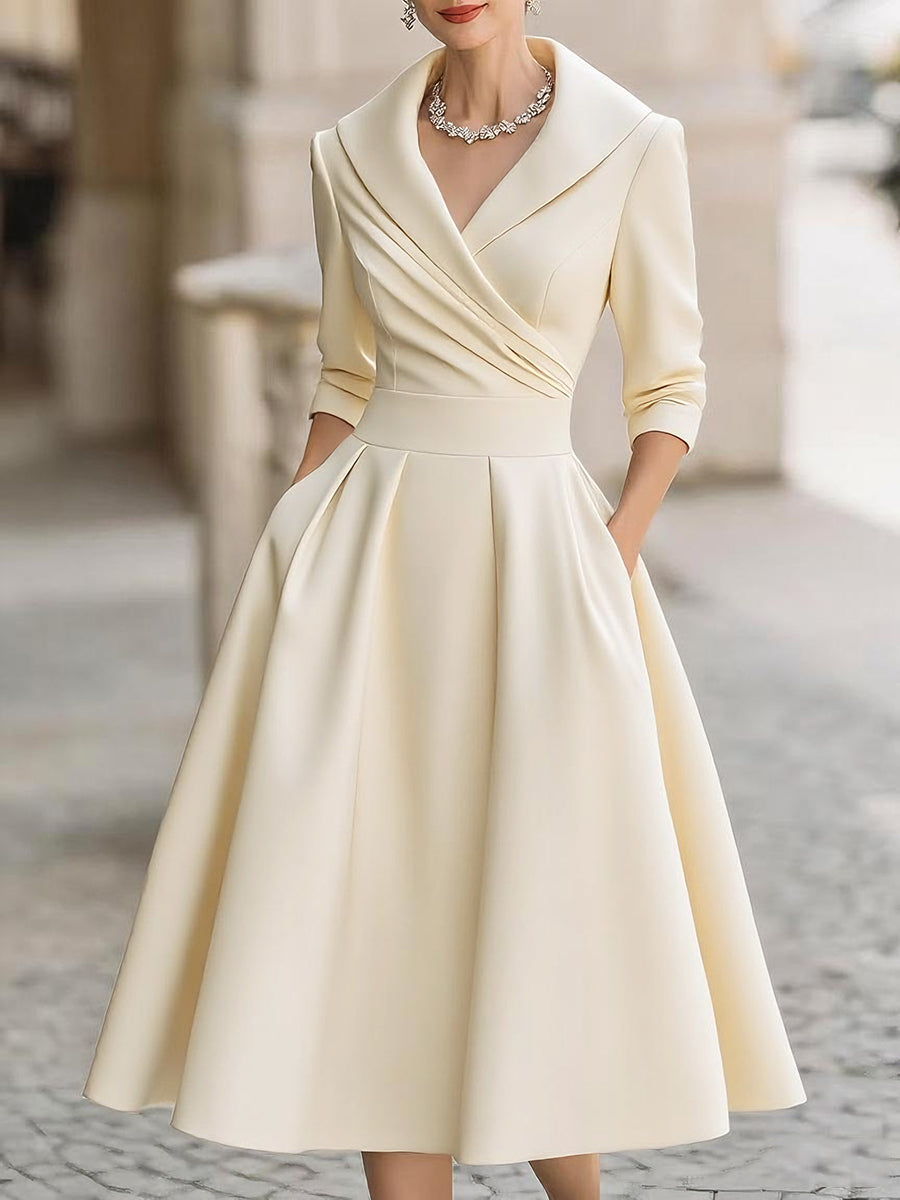 Gracie | Midi Satin Dress