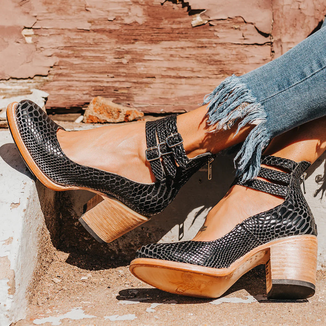 Ginevra | Multi-Strap Heels with Thick Heel