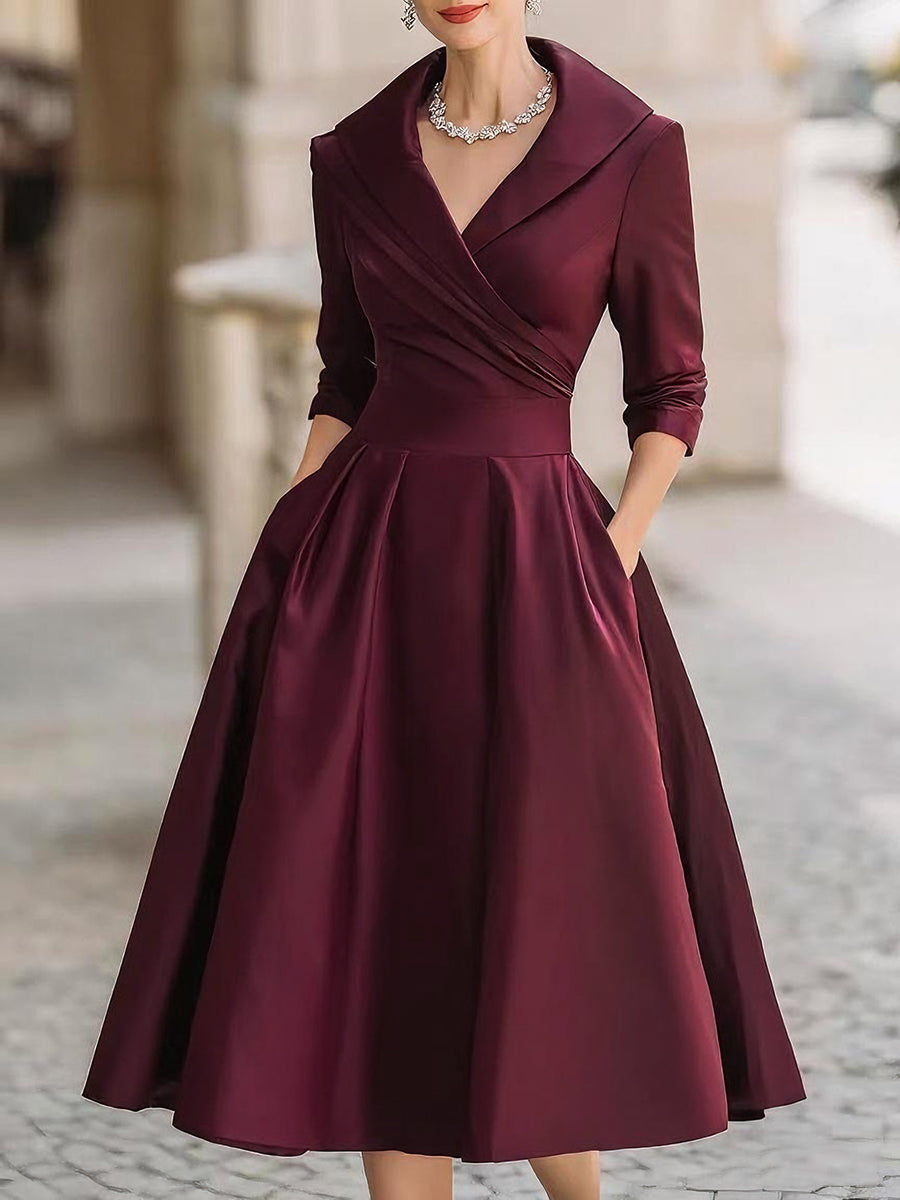 Gracie | Midi Satin Dress