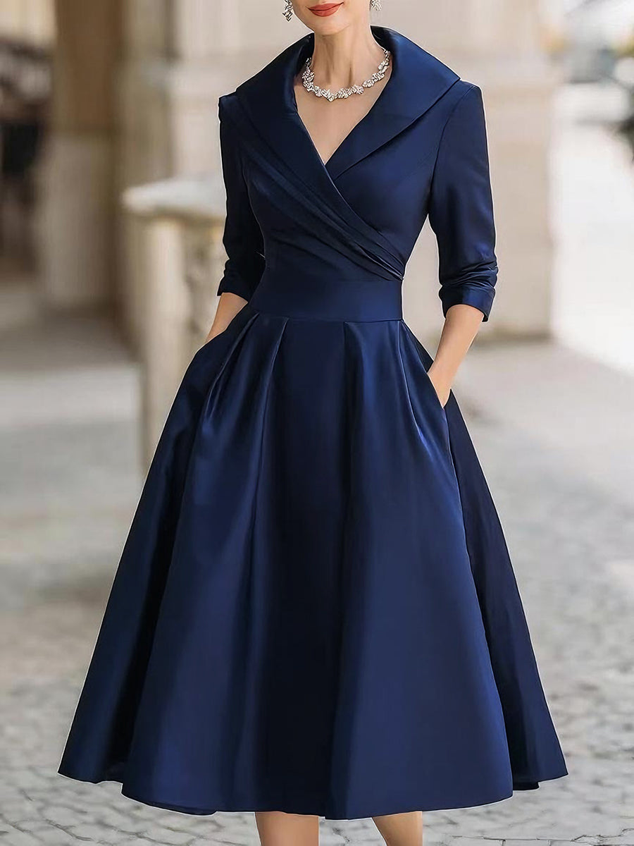 Gracie | Midi Satin Dress