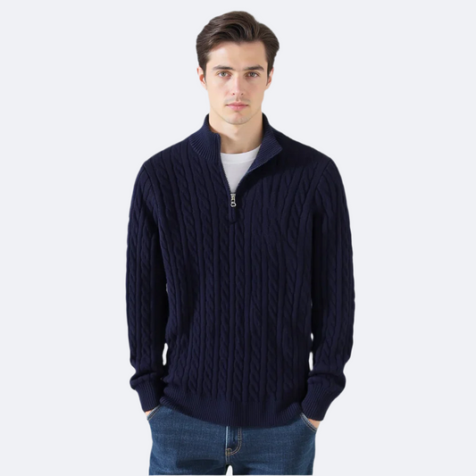 Myles | Zipped Cable Sweater