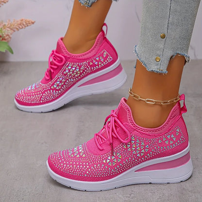 Hannah | Orthopedic Sneakers with Sparkling Rhinestones