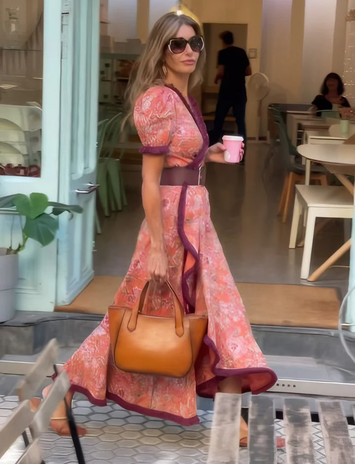 Briar | Pink Elegant Maxi Dress
