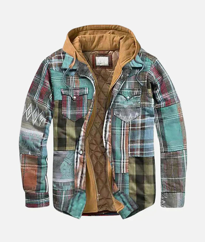 Isaac | Patchwork Check Jacket