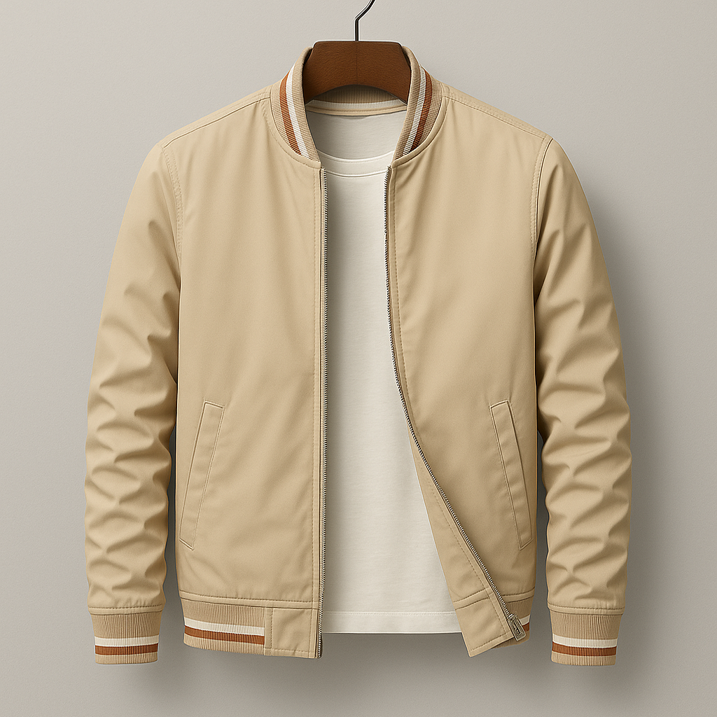 Rufus | Elegant Striped Bomber Jacket