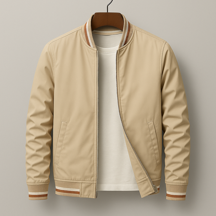 Rufus | Elegant Striped Bomber Jacket