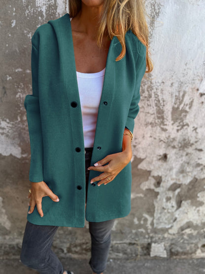 Savannah | Casual Hoodie Jacket with Buttons