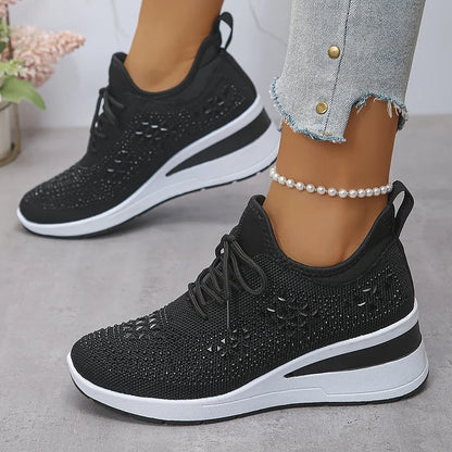 Hannah | Orthopedic Sneakers with Sparkling Rhinestones