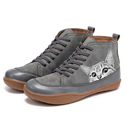 Vera | Leather Ankle Boots for Cat Lovers