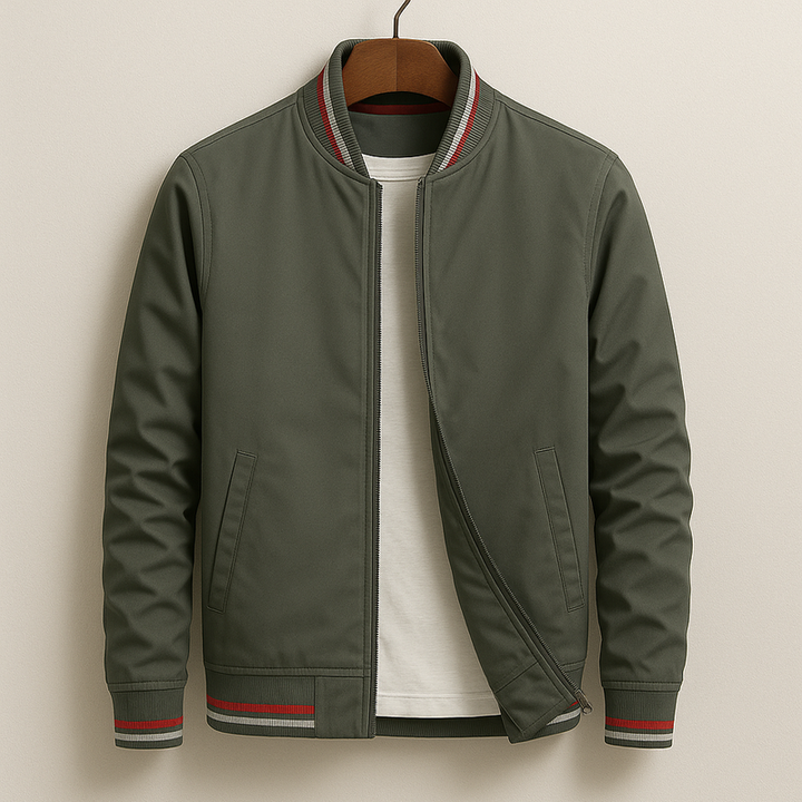 Rufus | Elegant Striped Bomber Jacket