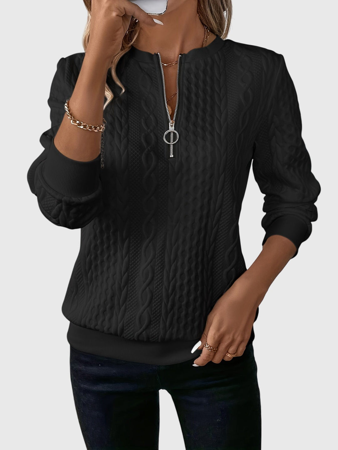Harmony | Sweater with Zipper