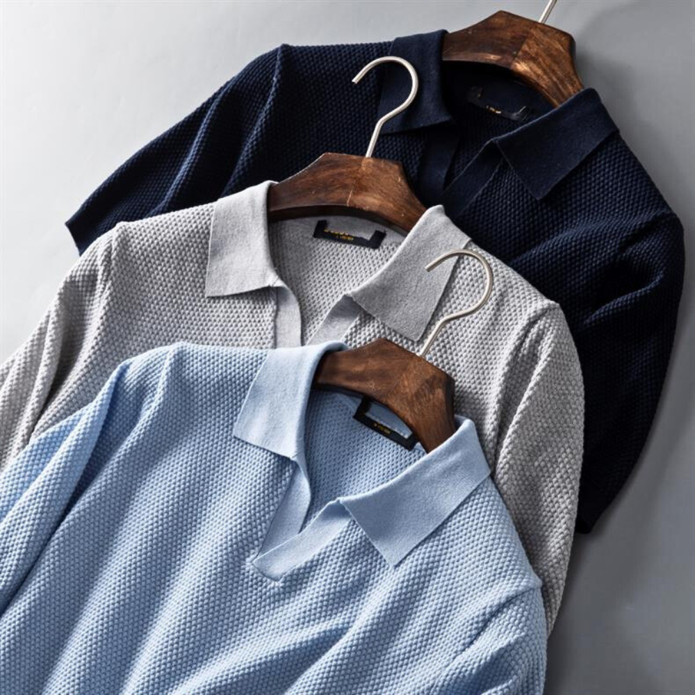 Sebastian | Knitted Polo Shirt