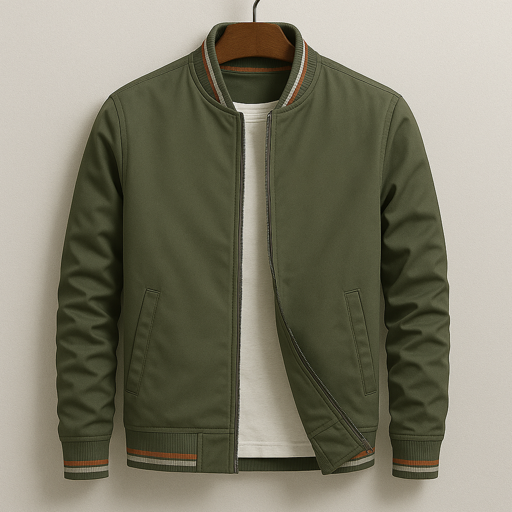 Rufus | Elegant Striped Bomber Jacket