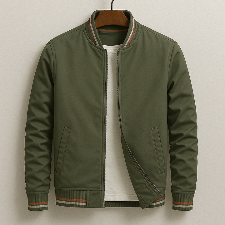 Rufus | Elegant Striped Bomber Jacket