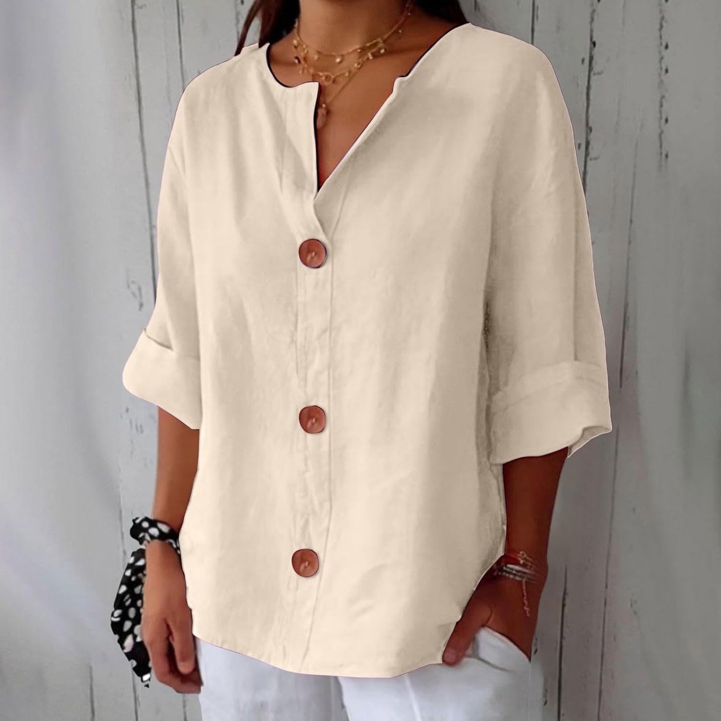 Ruby | Casual Linen Blouse