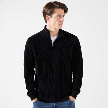 Myles | Zipped Cable Sweater