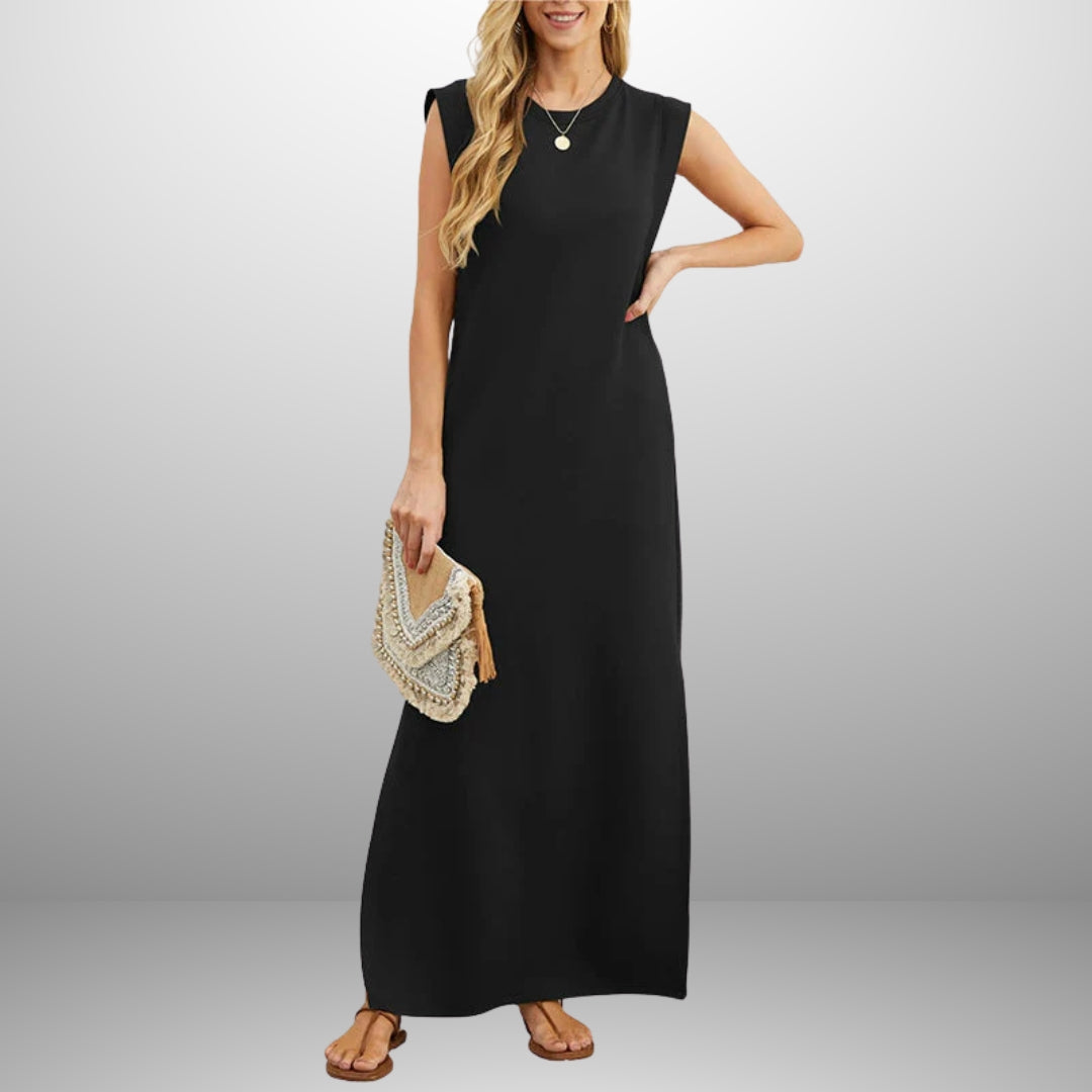 Olivia | Long Flowing Wrinkle-Free Dress
