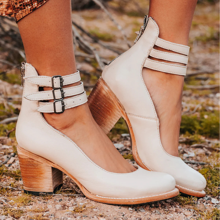 Ginevra | Multi-Strap Heels with Thick Heel
