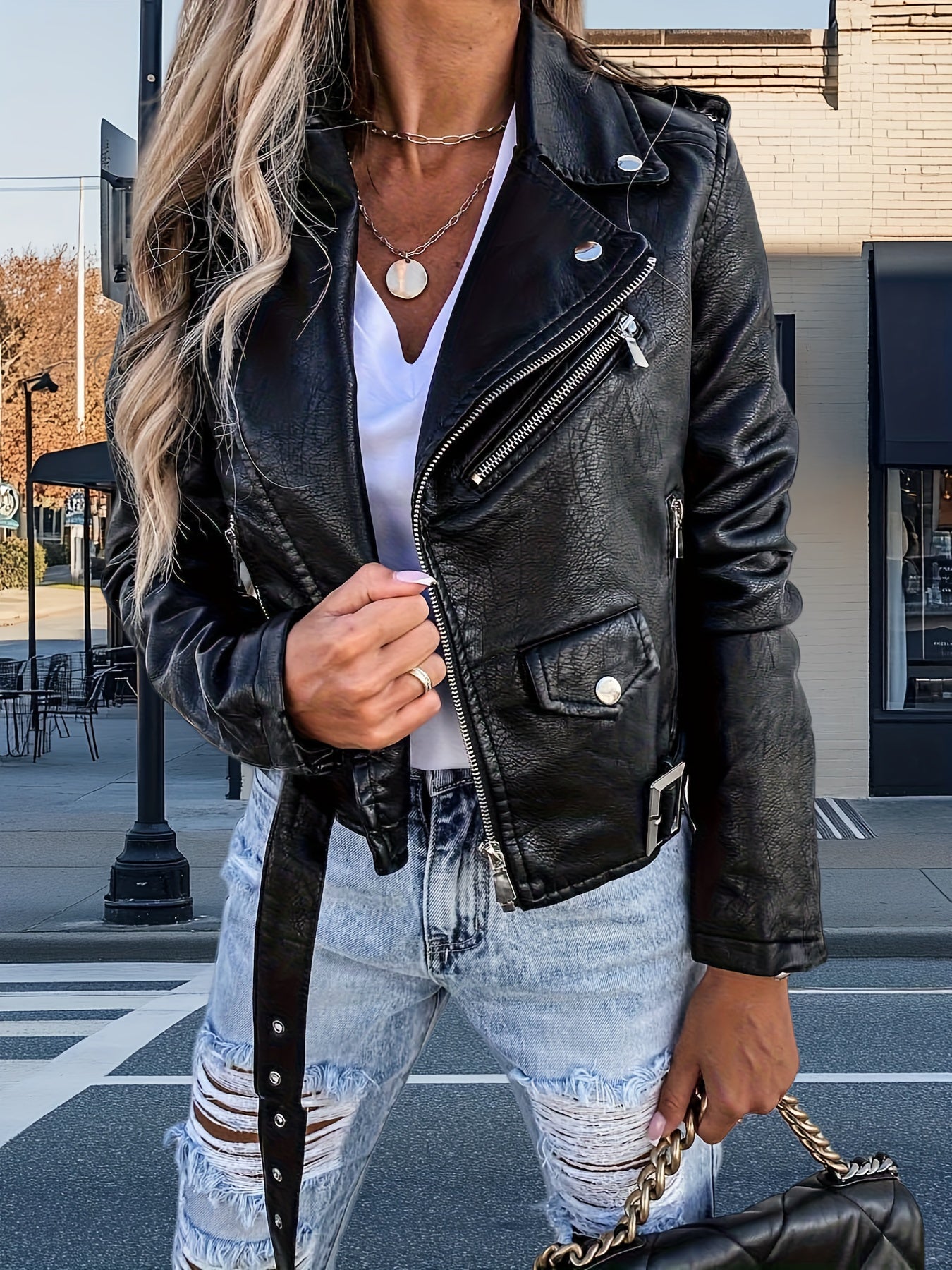 Jenny | Classic Leather Jacket
