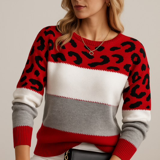 Maeve | Leopard Print Casual Sweater