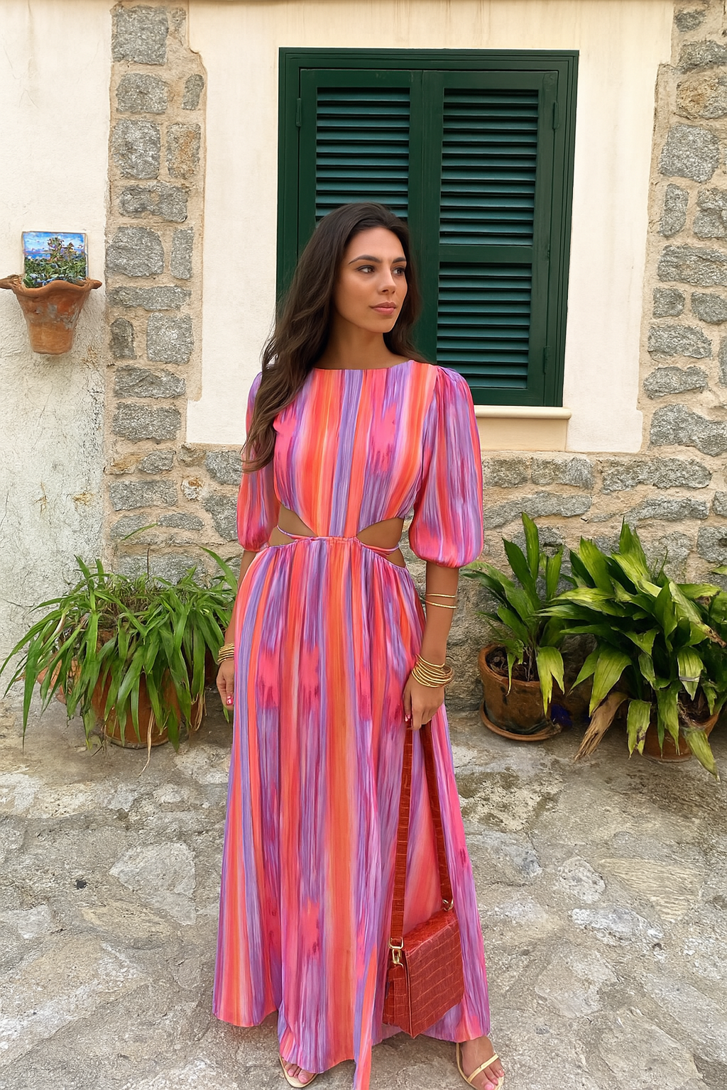 Aaliyah | Midi dress with slits