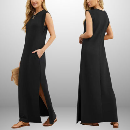 Olivia | Long Flowing Wrinkle-Free Dress