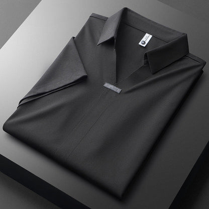 Joshua | Cotton Polo Shirt with Silk