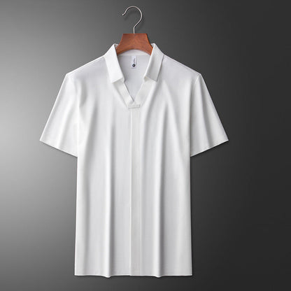 Joshua | Cotton Polo Shirt with Silk