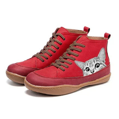 Vera | Leather Ankle Boots for Cat Lovers