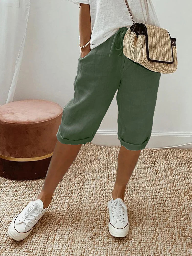 Jasmine | Licht Cotton-Linen Shorts
