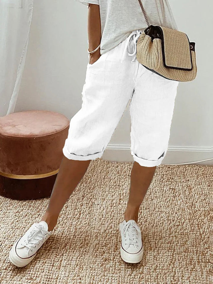 Jasmine | Licht Cotton-Linen Shorts