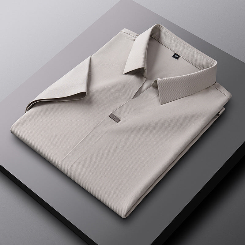 Joshua | Cotton Polo Shirt with Silk