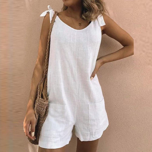 Callista | Bow Strap Pocket Playsuit