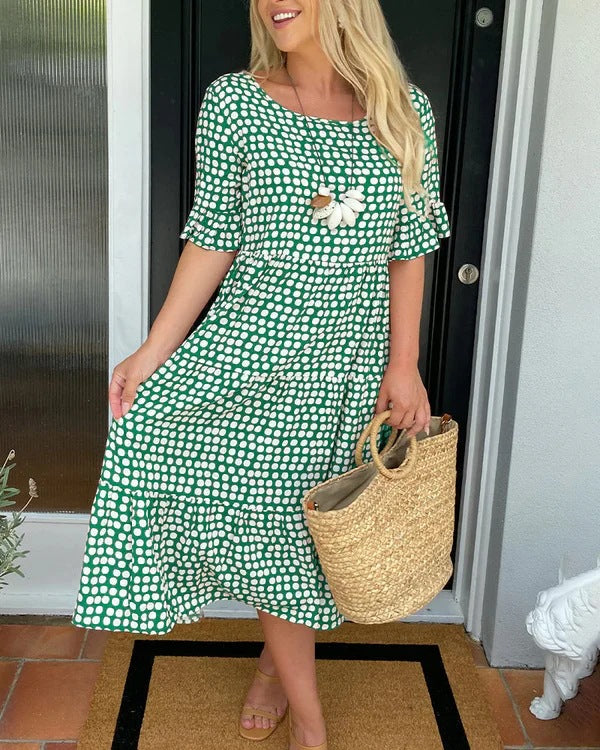Mabel | Relaxed Tiered Midi Dress