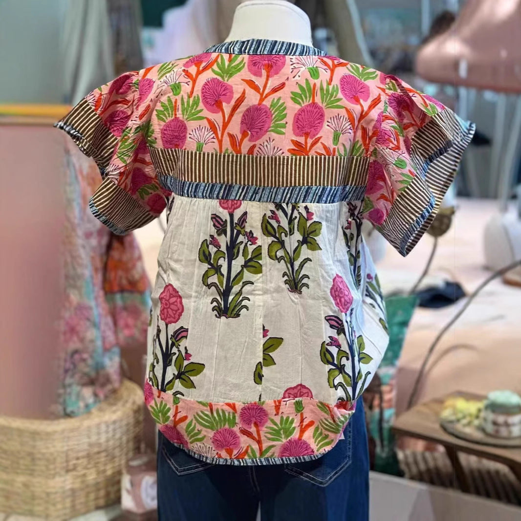 Mia | Embroidered Boho Blouse