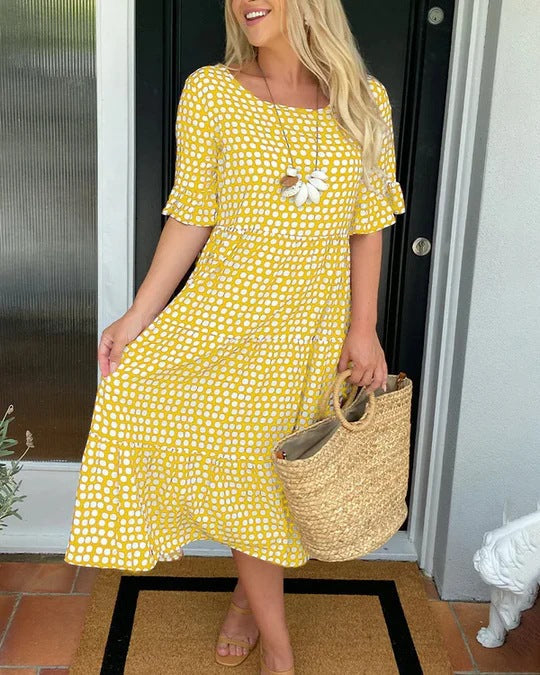 Mabel | Relaxed Tiered Midi Dress