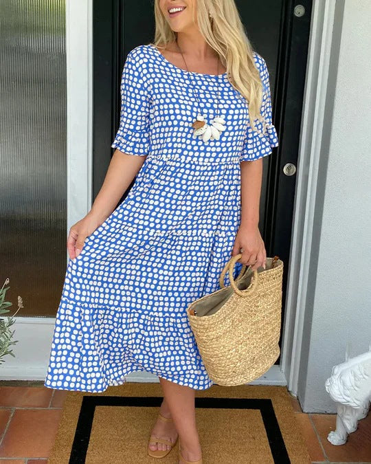 Mabel | Relaxed Tiered Midi Dress