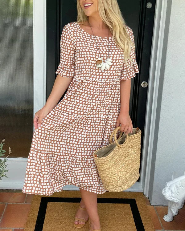 Mabel | Relaxed Tiered Midi Dress