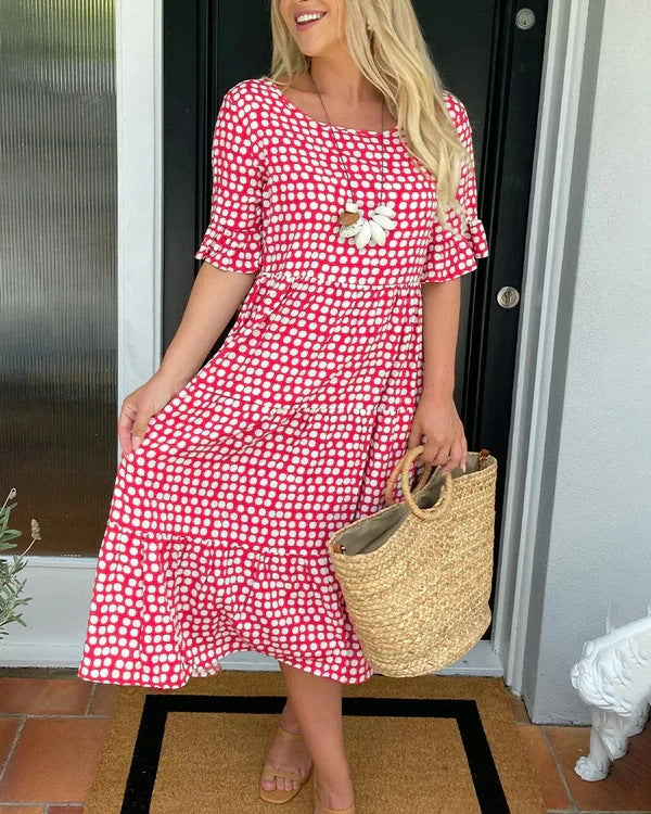 Mabel | Relaxed Tiered Midi Dress