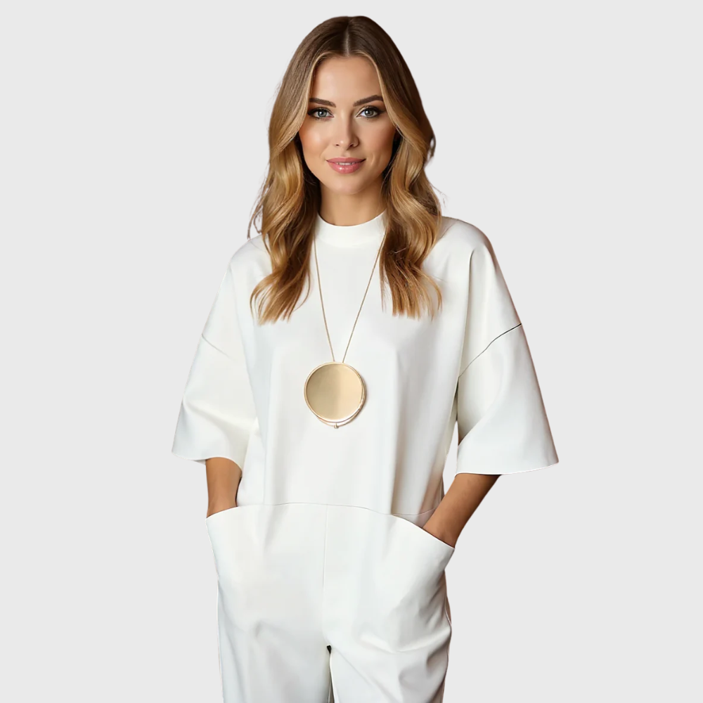 Victoria | Elegant Short Sleeve Jumpsuit