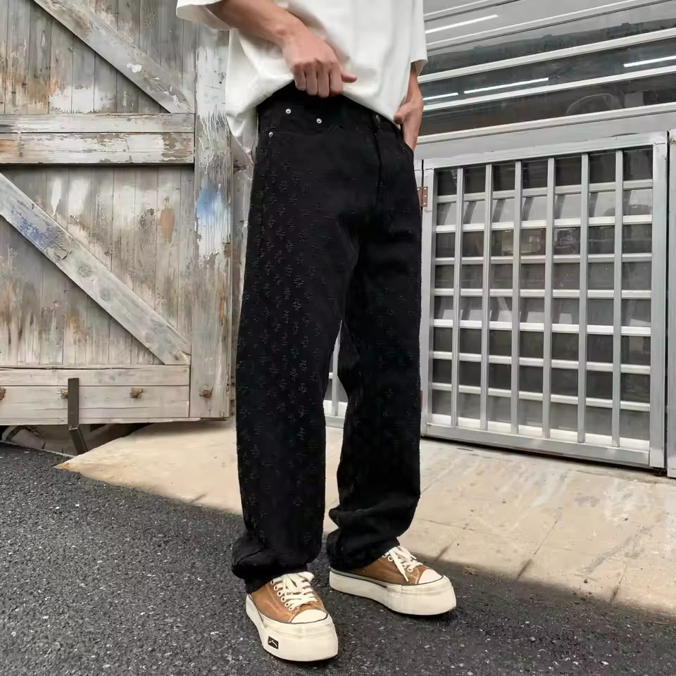 Zayden | Jacquard Denim Jeans