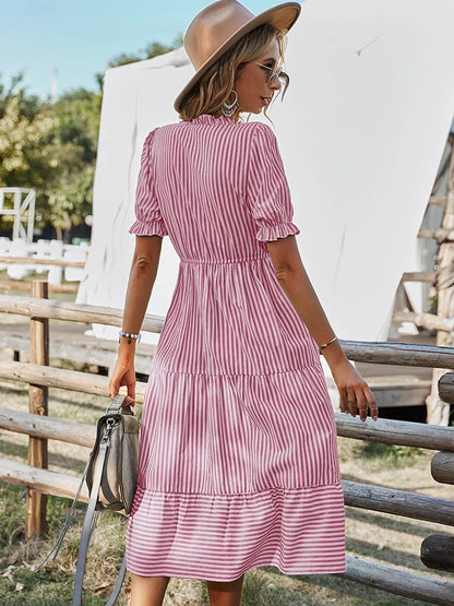 Harper | Striped Tassel Midi