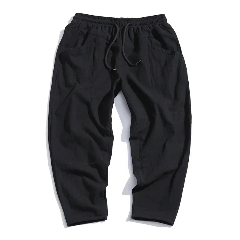 Victor | Cropped Linen Pants