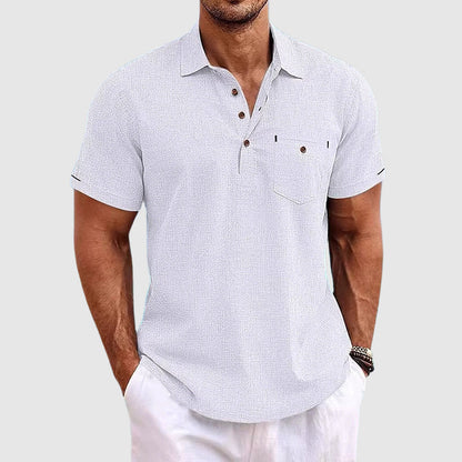 Gabriel | Linen Polo Shirt