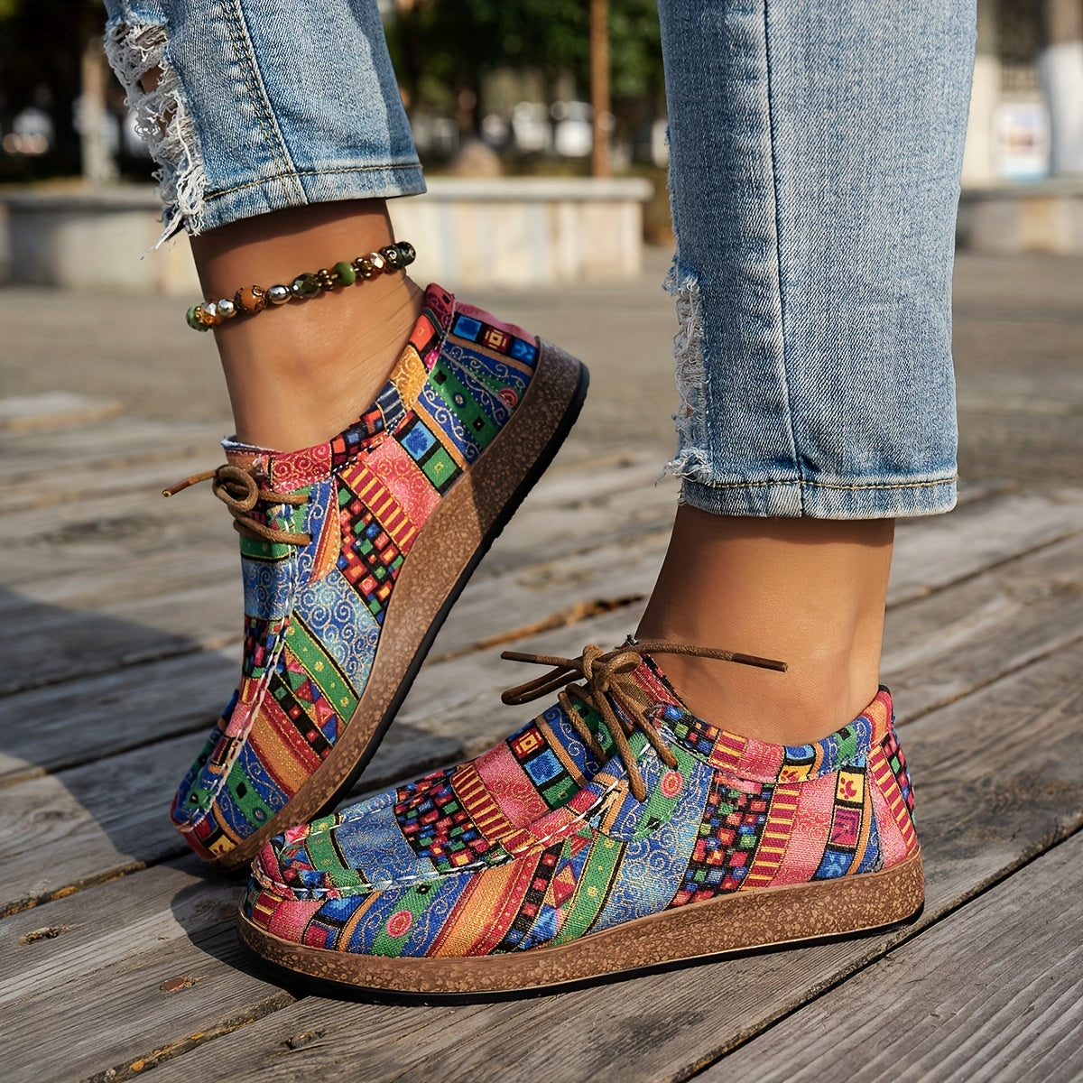 Alaia | Colorful Retro Women's Shoes