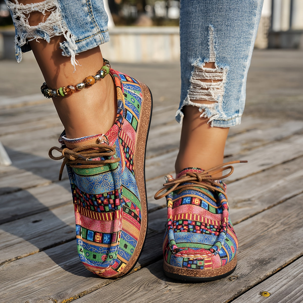 Alaia | Colorful Retro Women's Shoes